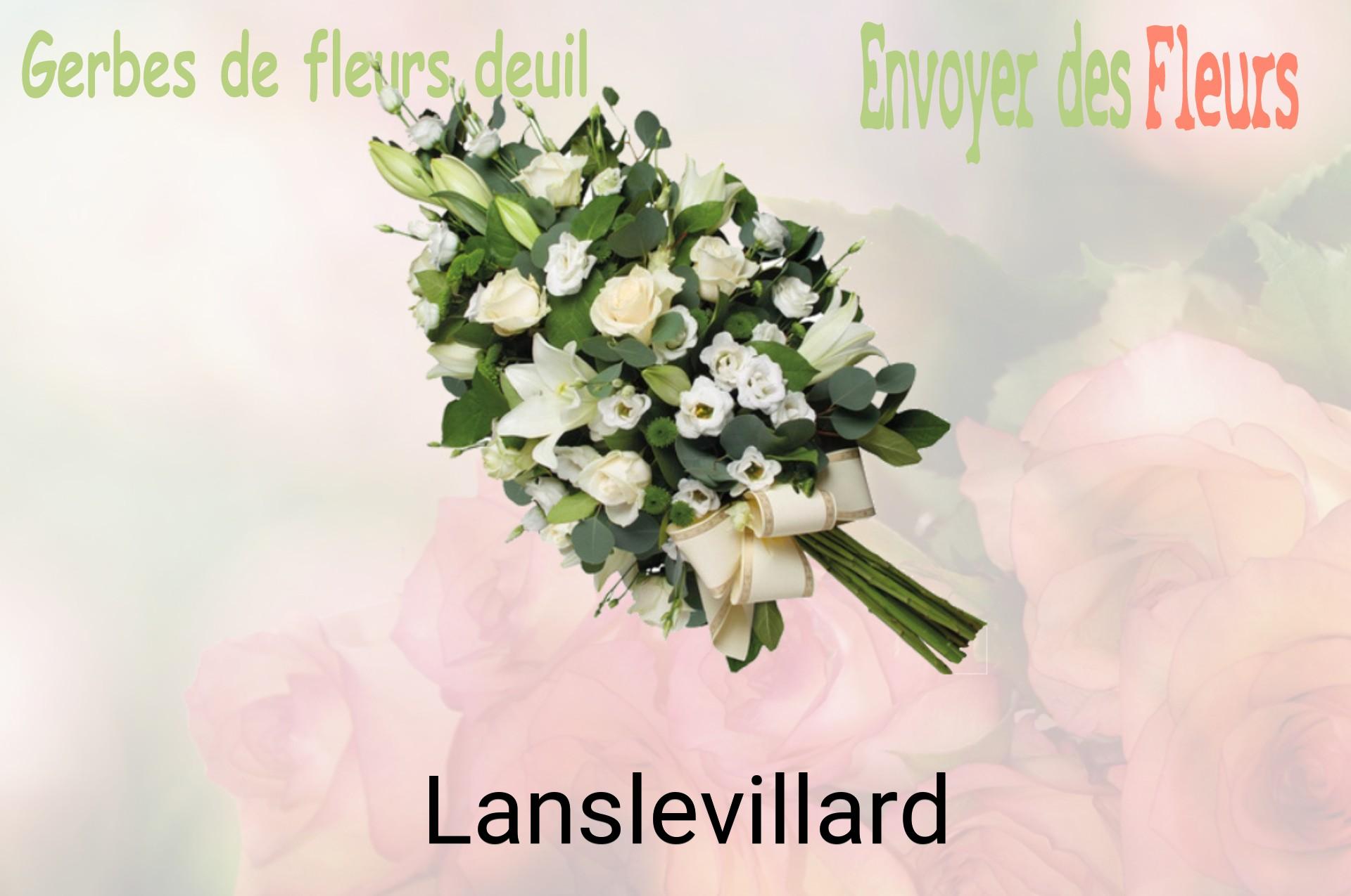 Gerbe de fleurs de deuil livrée à Lanslevillard